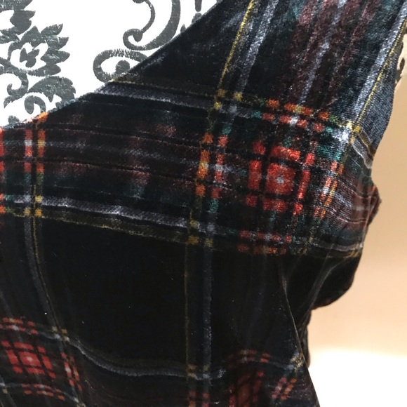 J. CREW TARTAN VELVET TOP - Picture 7 of 8